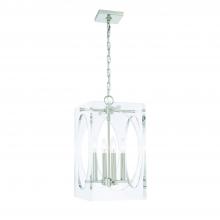  8874-PN - Drake 4 Light Polished Nickel Lantern Chandelier