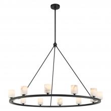  ARA-10266-MK-ST - Aragon 12 Light LED Matte Black Chandelier