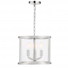  DEV-B8003-PN - Libby Langdon Devon 3 Light Polished Nickel Lantern Chandelier