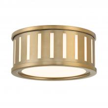  KEN-2200-VG - Kendal 2 Light Vibrant Gold Flush Mount