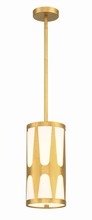  ROY-801-GA - Royston 1 Light Antique Gold Mini Pendant