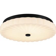  QFL6787MBK - Cherbury Matte Black Flush Mount