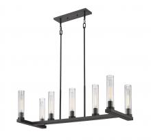  3031-7L-BRZ - 7 Light Linear Chandelier