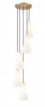  3043P7-5R-MGLD - 5 Light Chandelier