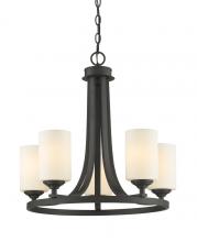  435-5BRZ - 5 Light Chandelier