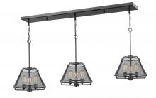  451-16-3BRZ - 9 Light Linear Chandelier