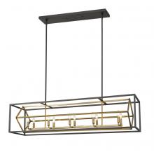  457-10L-OBR-BRZ - 10 Light Linear Chandelier