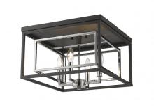  457F-CH-MB - 4 Light Flush Mount