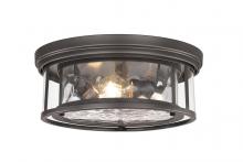  493F3-BRZ - 3 Light Flush Mount