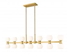  494-14L-MGLD - 14 Light Linear Chandelier