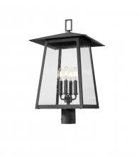  5015PHBR-BK - 4 Light Outdoor Post Mount Fixture