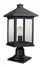  531PHBR-533PM-BK - 1 Light Outdoor Pier Mounted Fixture