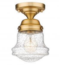  736F1-HBR - 1 Light Flush Mount