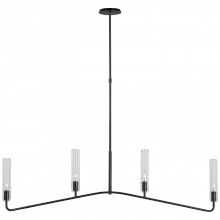  ARN 5510BZ-CG - Casoria Large Linear Chandelier