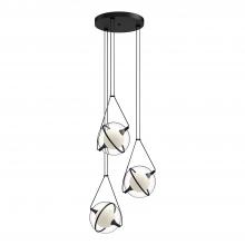  CH76718-BK - Aries 18-in Black LED Chandeliers