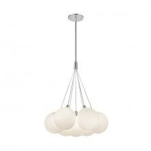  CH3117-OP - Bolla 17-in Opal Glass LED Chandelier