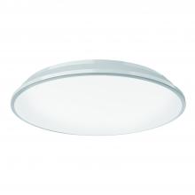  FM43315-WH-5CCT - Brook 15-in White LED Flush Mount