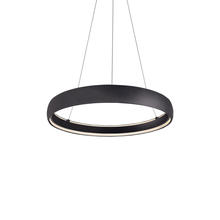  PD22735-BK - Halo 35-in Black LED Pendant