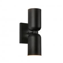  WS57712-BK - Nola 12-in Black 2 Lights Wall Sconce