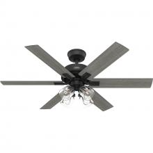  52903 - Hunter 52 in Fonthill ENERGY STAR® HunterExpress Matte Black Ceiling Fan with LED Light Kit