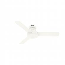  52402 - Hunter 44 inch Presto Matte White Low Profile Ceiling Fan and Wall Control