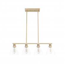  19323 - Van Nuys 4 Light Linear Chandelier Alt Gold