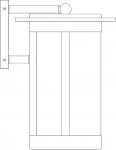 Arroyo Craftsman SAB-9AE-MB - 9" Santorini Wallmount