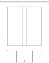 Arroyo Craftsman SAP-9RM-P - 9" Santorini Post Mount