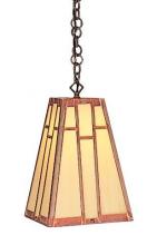 Arroyo Craftsman AH-8CR-BK - 8" asheville hanging pendant