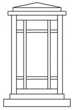 Arroyo Craftsman AVC-6AM-MB - 6" avenue column mount