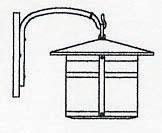  BB-11AM-BZ - 11" berkeley wall mount