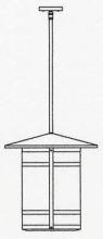  BSH-17LF-N - 17" berkeley long body stem hung pendant