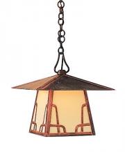  CH-12BCR-AC - 12" carmel pendant with bungalow overlay