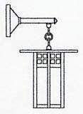  GB-9SAF-BZ - 9" glasgow wall mount with straight arm