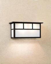 Arroyo Craftsman HS-14SDTOF-BK - 14" huntington short body sconce with double t-bar overlay