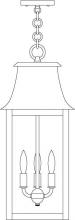 Arroyo Craftsman ORH-10CS-P - 10" orpington pendant