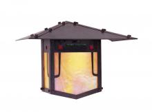 Arroyo Craftsman PDW-12GRC-BK - 12" pagoda flush wall mount