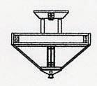 Arroyo Craftsman PIH-12F-VP - 12" prairie inverted ceiling mount