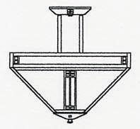 Arroyo Craftsman PIH-18OF-BK - 18" prairie inverted ceiling mount