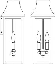  PRW-7LCLR-RB - 7" Providence long body flush wall mount