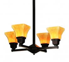  RCH-4U-RC - ruskin 4 light chandelier - shades up