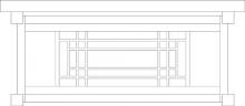 Arroyo Craftsman SDCM-13AM-P - 13" scottsdale ceiling mount