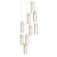  131104-SKT-LONG-86-GG0065 - Exos Glass 9-Light Pendant