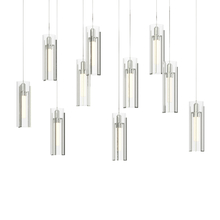  131204-SKT-LONG-85-ZM0065 - Exos Glass 10-Light Pendant