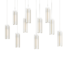  131204-SKT-LONG-86-GG0065 - Exos Glass 10-Light Pendant