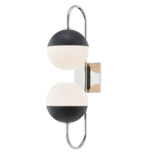  H344102B-PN/BK - Renee Wall Sconce