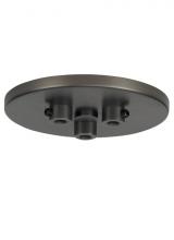  700TDMRD3TNB - Line-Voltage Mini Canopy 3 Port Round