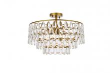  1103F20BR - Mila 20 Inch Flush Mount in Brass