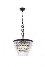  1219D16BK/RC - Nordic 4 Lights Black Pendant