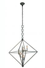  1495D30AI - Nora 5 Light Aged Iron Pendant